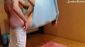 Yoga Instructor Fucked Bent Over in Hammock by Big Cock