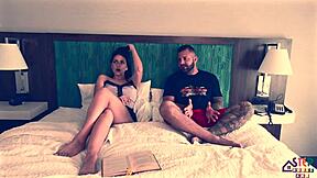 i'm roughly missionary fucking my amateur step sister bareback till she screams orgasm