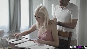 Chloe Temples trades pussy fuck for tutor jake's exam silence