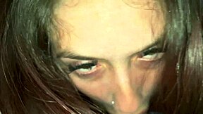 safada gags deep on pierced cock choking with cumshots