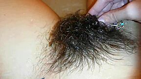 Ever Wondered How Super Hairy Bush Looks Underwater in Tight Wet Pussy Closeup?