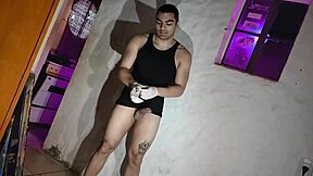 sexy doctor cosplay with gloves makes my monster cock throb as i masturbate wildly