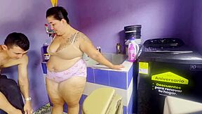 Novia latina craving desperate fuck with boss in clothing zone