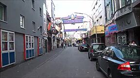 bold tourists explore hamburg's redlight district sex spots