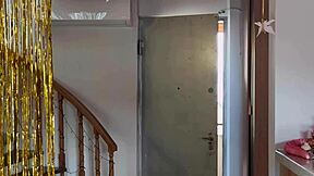 Young slut student bends over for anal creampie in all holes