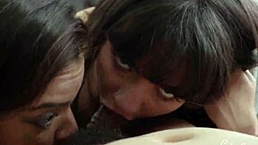 two sluts love anal fucking and squirting in wild threesome orgy