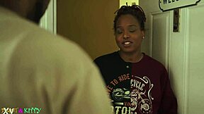 Slut fucks ex's huge BBC while clueless husband stays away for quickie creampie