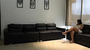 Does stepmom in tight dress ride daddy cock after getting stepson custody?!