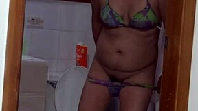 on the beach i'm fingering my pussy watching stepmom can i cum?