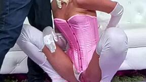 Beautiful skinny blonde addison vdka bends over choking gagging deepthroat sucking rimming nade nastys ass wet pussy sloppy