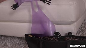 Alice Nice and Katy Rose strap on fuck each other rough and deep