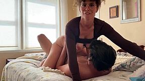 Stepmom sneaks a sneaky ride while caught on facetime call