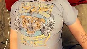 25 Days of Christmas Orgasms Day 4: Pregnant Belly Shakes with EYEROLLING Climax!