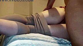 Pervy Stepdad Pounds Stepdaughter's Tight Ass with Creampie Finish!