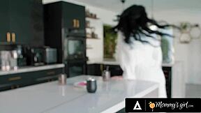 naughty chloe surreal licks stepmoms' wet pussies wild?