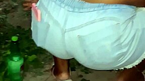 big ass black neighbor bbw cleaning yard bends over showing huge chubby cheeks