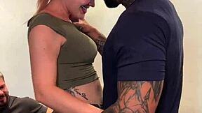 Corno Husband Watches Friend's Big Cock Pound His Wife's Big Tits Ass Pussy