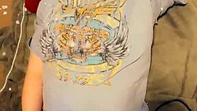 25 Days of Christmas Orgasms Day 4: Pregnant Belly Shakes with EYEROLLING Climax!