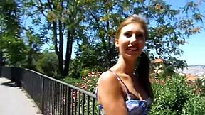 blonde petite teen takes anal pounding and brutal deep throat