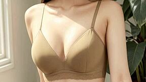 sweet lingerie models tease barefoot in panties and heels