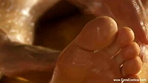 Asian Couple Enjoys Sensual Fellatio Handjob and Relaxing Massage Lick