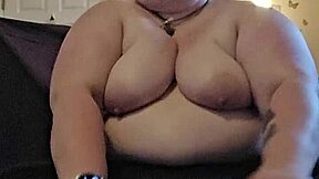 bbw milf stretches yoga poses ripping clothes exposing huge natural tits ass