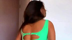 Young amateur babe shakes massive ass and bounces huge tits in steamy solo show. Her curves drive viewers wild with lust.