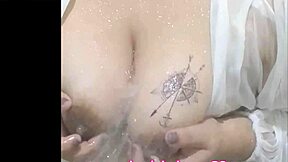 Viral student bathes solo big tits curves homemade shower