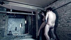 Brunette teases monster cock with kinky blowjob ending in massive facial cumshot