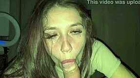 safada gags deep on pierced cock choking with cumshots