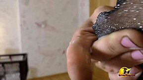 katerina hartlova milks huge lactating tits on dildo before fucking it