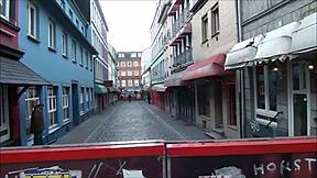 bold tourists explore hamburg's redlight district sex spots