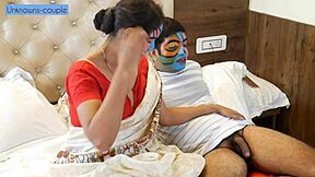 Hot babysitter kavita rides horny golu's cock in lusty part three!