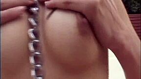 Skinny chained coed fucked bent over pool in heels doggystyle