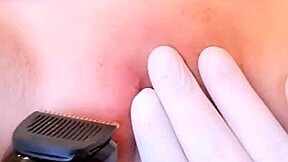 SHAVING My Tight PUSSY Lips Bare for Wet Fuck!