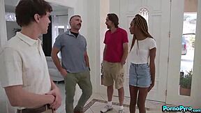 Black Babe Chanel Skye Deepthroats And Doggy Fucked In Ebony Interracial Fourway Orgy