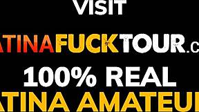 Posh colombian teen's first date wrecked by massive cock in tight pussy!