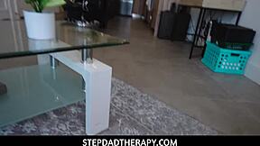 Stepfather Can't Resist Ailee Anne's Huge Tits in the Garage!