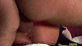 i crave fat brunette milf's big natural tits in foursome anal