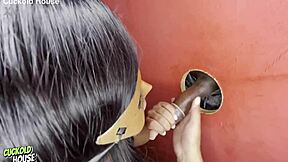 hot bride licks pussy first then fucks stranger doggystyle gloryhole