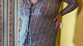 Big boobed slut wife lets me bareback creampie her shaved pussy risking impregnation?