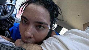 MEDUZZA the juicy Brazilian from Salvador hops in ride and nearly gets bareback ass fucked on street