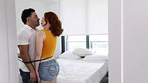 Hot Curvy Redhead Stepsister Pounds Stepbro Hard in HD Glory!
