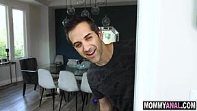 Housewife tempts husband with her tight anal promise