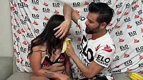 mia bunny teases with banana in spicy casting interview