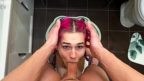 Cute Wife Stuck in Washing Machine Takes Big Cock Doggy POV to Get Out