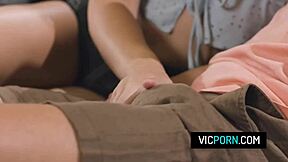 perv husband rams babysitter deep while wife watches slimthick vic