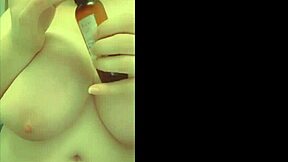 check out this curvy bbw playing with her huge natural tits