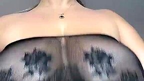Big Natural Saggy Tits Smother Face with Hard Nipples