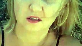 african milf shows off huge natural tits and big pussy lips on beach